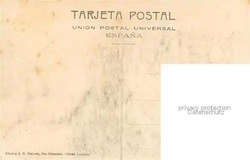 AK / Ansichtskarte San_Sebastian__Pais_Vasco_ES Castillo   Isla de Santa Clara y Bahia desde Igueldo 