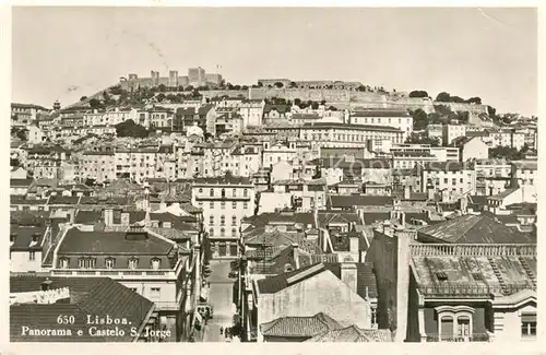 AK / Ansichtskarte Lisboa Panorama e Castelo S. Jorge Lisboa