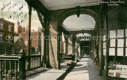 AK / Ansichtskarte Chester__Cheshire_UK Bridge Street Row 