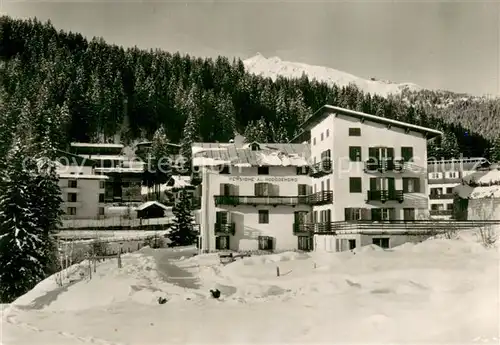 AK / Ansichtskarte Madonna_di_Campiglio_Trentino_IT Pensione Rododendron Winter Schnee 