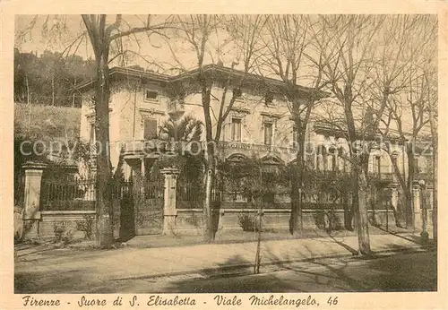 AK / Ansichtskarte Firenze_Florenz Soure di S. Elisabetta   Viale Michenangelo 46 