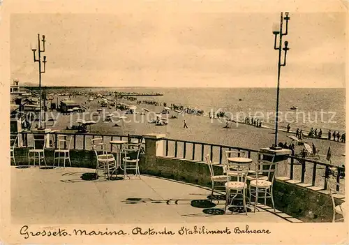 AK / Ansichtskarte Grosseto Prugna_Corse Marina   Rotonda Stabilimento Balneare 