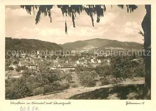 AK / Ansichtskarte Schopfheim Teilansicht Schopfheim