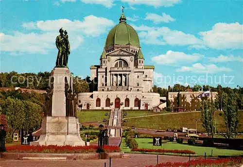 AK / Ansichtskarte Montreal_Quebec St Josephs Oratory A statue of Saint Joseph Montreal Quebec