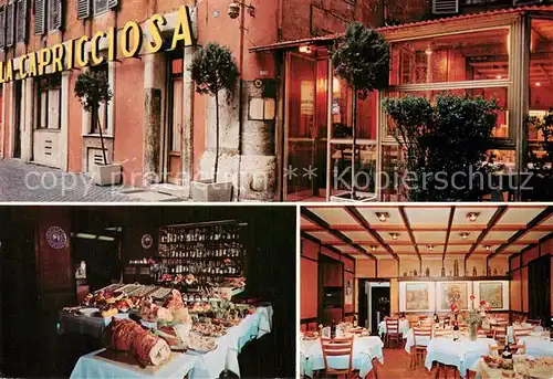 AK / Ansichtskarte Roma__Rom_IT Ristorante Pizzeria La Capricciosa Gastraeume 