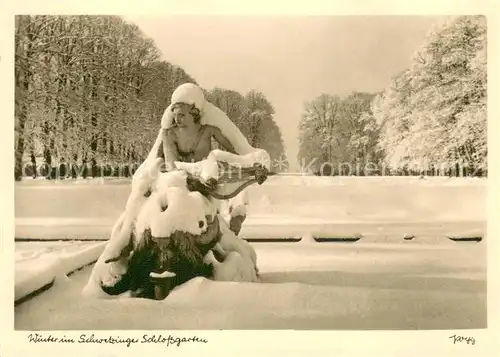 AK / Ansichtskarte Schwetzingen Winter im Schwetzinger Schlossgarten Schwetzingen