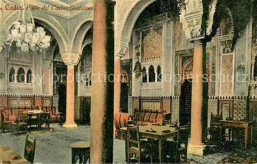 AK / Ansichtskarte Cadiz_Andalucia_ES Patio del Casino Gaetitano 