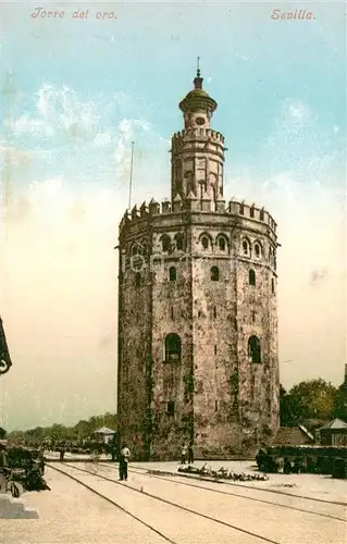 AK / Ansichtskarte Sevilla_Andalucia_ES Torre del oro 