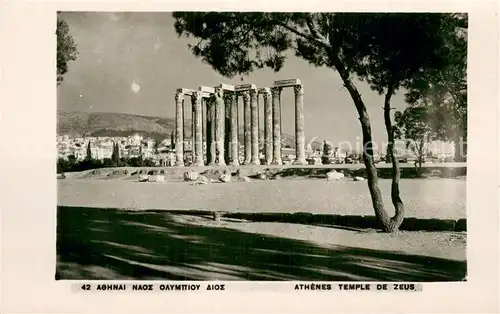 AK / Ansichtskarte Athenes_Athen Temple des Zeus Athenes Athen