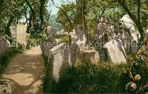 AK / Ansichtskarte Praha_Prahy_Prague Stary zidovsky hrbitov Praha_Prahy_Prague