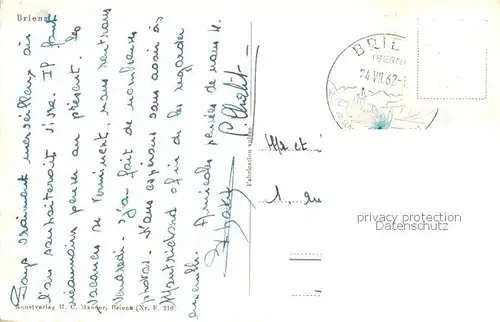 AK / Ansichtskarte Brienz_Brienzersee_BE Panorama 