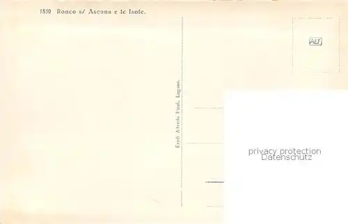 AK / Ansichtskarte Ronco_sopra_Ascona et le Isole Ronco_sopra_Ascona
