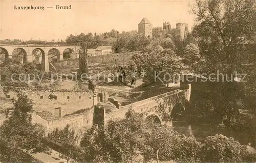 AK / Ansichtskarte Luxembourg__Luxemburg Grund 