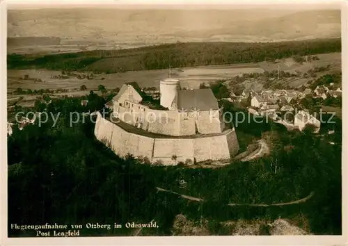 AK / Ansichtskarte Otzberg_Odenwald Fliegeraufnahme mit Schloss Otzberg Odenwald