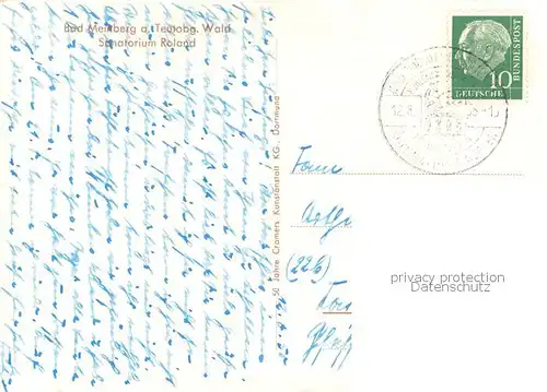 AK / Ansichtskarte Bad_Meinberg Sanatorium Roland Bad_Meinberg