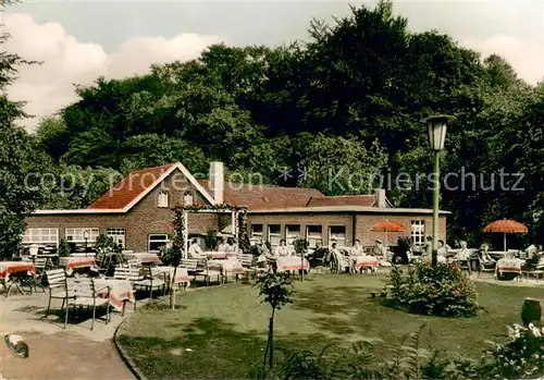 AK / Ansichtskarte Ratingen Waldschenke Zur Eule Terrasse Ratingen