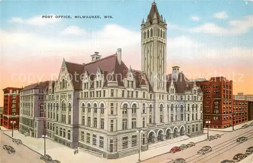 AK / Ansichtskarte Milwaukee_Wisconsin Post Ofice 