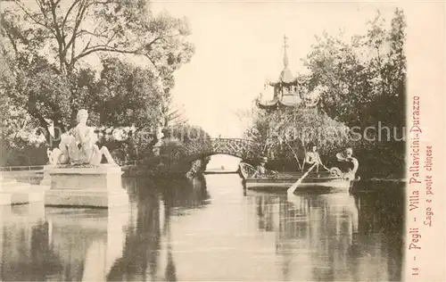 AK / Ansichtskarte Pegli_Genova_Genua_Liguria Villa Pallavicini Durazzo Sago e ponte chinese 