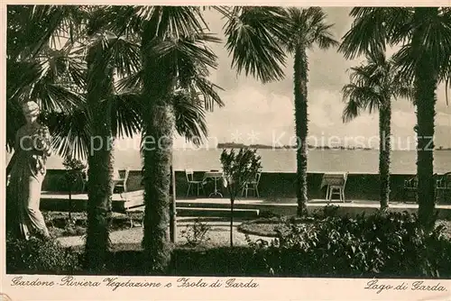 AK / Ansichtskarte Gardone_Riviera_di_Garda_IT Riviera Vegetazione e Isola di Garda 