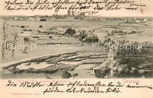 AK / Ansichtskarte Siracusa_Syrakus_Sicilia Panorama dalla Latomia dei Cappuccini 