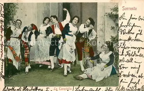 AK / Ansichtskarte Sorrento__Sorrent_Campania_Italia La Tarantella 