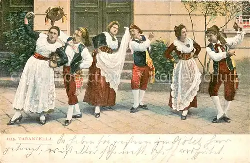 AK / Ansichtskarte Tarantella_IT Folklore Gruppe 