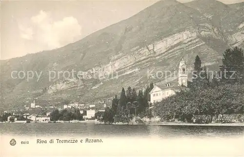 AK / Ansichtskarte Tremezzo_Lago_di_Como_IT Riva di Tremezzo e Azzano 