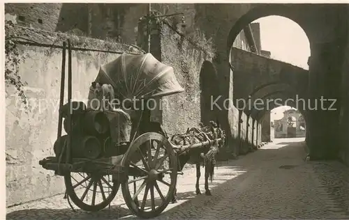 AK / Ansichtskarte Roma__Rom_IT Via San Giovanni e Paolo carro e vino 
