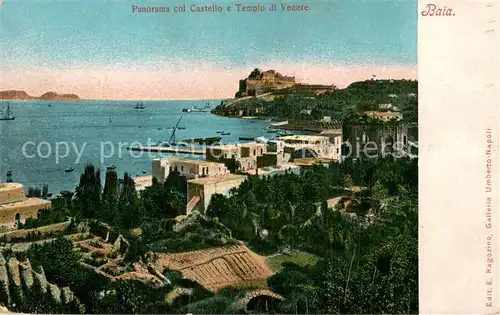 AK / Ansichtskarte Baia_di_Naxos_IT Panorama col Castello e Tempio di Venere 