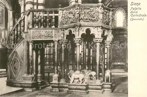 AK / Ansichtskarte Siena_Toscana_IT Pulpito delia Cattedrale Donatelle 