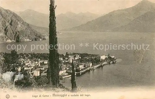 AK / Ansichtskarte Menaggio_Lago_di_Como e veduta del lago Menaggio_Lago_di_Como