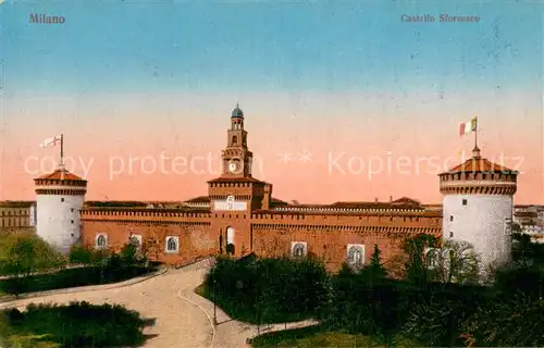 AK / Ansichtskarte Milano_Mailand_IT Castello Sforzesco 