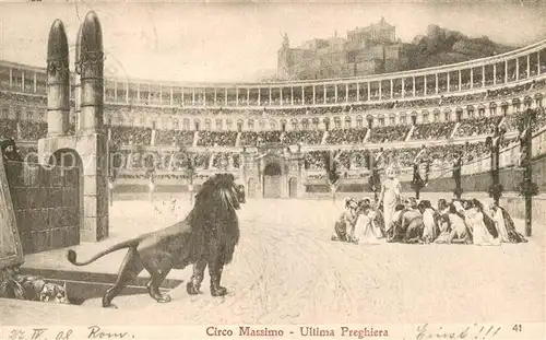 AK / Ansichtskarte Roma__Rom_IT Circo Massimo Ultima Preghiera 