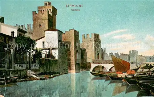 AK / Ansichtskarte Sirmione_Lago_di_Garda Castello Sirmione_Lago_di_Garda