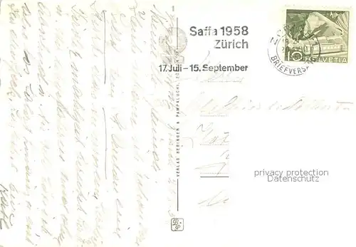 AK / Ansichtskarte Zuerich_ZH SAFFA 1958 Zuerich_ZH