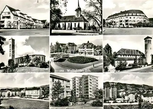 AK / Ansichtskarte Wollishofen_ZH Kirchen u. Teilansichten 