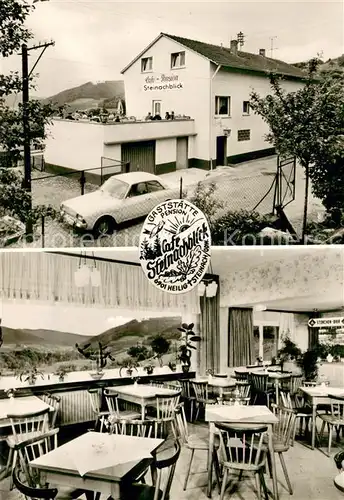 AK / Ansichtskarte Heiligkreuzsteinach Gaststaette Cafe Steinachblick Innen  u. Aussenansicht Heiligkreuzsteinach