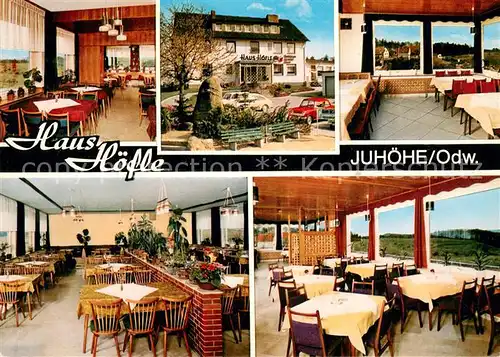AK / Ansichtskarte Juhoehe Cafe Pension Haus Hoefle Teilansichten Juhoehe