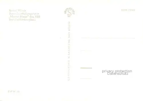 AK / Ansichtskarte Roebel_Mueritz Betriebserholungsheim Martin Hoop des VEB Steinkohlenbergbau Roebel Mueritz