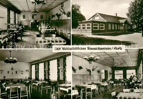 AK / Ansichtskarte Benneckenstein_Harz Cafe Waldschloesschen Gastraeume Benneckenstein_Harz