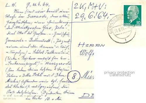 AK / Ansichtskarte Harz_Region Gebietskarte Harz Region