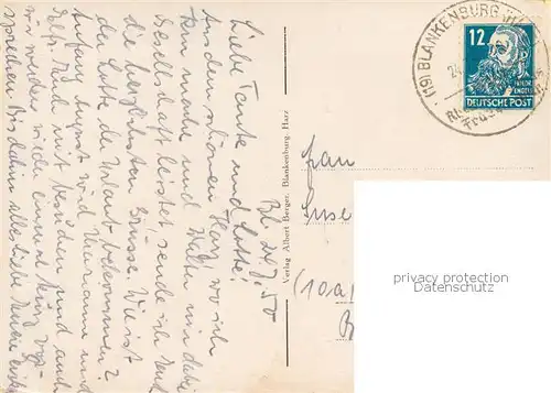 AK / Ansichtskarte Blankenburg_Harz Rathaus Blankenburg_Harz