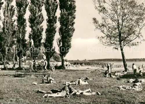 AK / Ansichtskarte Waren_Mueritz Badeanstalt an der Mueritz Waren Mueritz