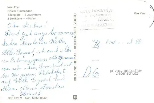 AK / Ansichtskarte Insel_Poel OT Timmendorf Zeltplatz Leuchtturm Steilkueste Hafen Insel_Poel