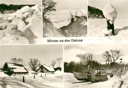 AK / Ansichtskarte Rostock Winteridylle 