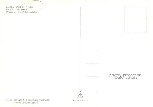 AK / Ansichtskarte Nablus_Israel Jacobs Well 