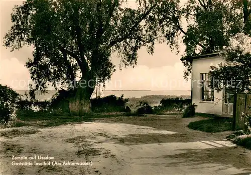 AK / Ansichtskarte Zempin Gaststaette Inselhof Am Achterwasser Zempin