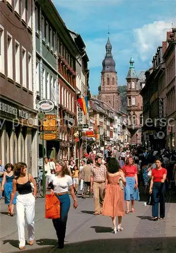 AK / Ansichtskarte Heidelberg_Neckar Fussgaengerzone Heidelberg Neckar