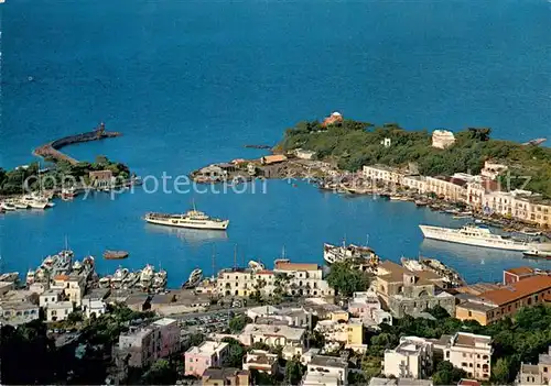 AK / Ansichtskarte Ischia_IT Fliegeraufnahme mit Hafen 