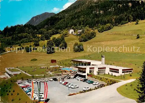 AK / Ansichtskarte Bleiberg Thermal Hallen Freibad Fliegeraufnahme Bleiberg